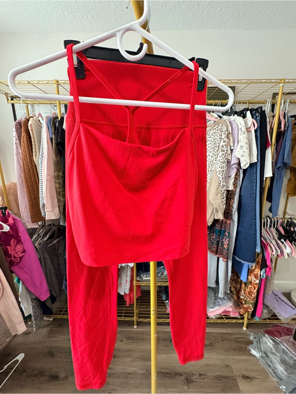 CRZ YOGA Red Women’s Two-Piece Active Set